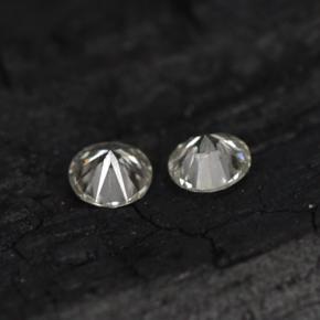 Pedras preciosas de diamante branco natural de  ct, corte redondo, VS-SI