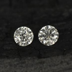 Pedras preciosas de diamante branco natural de  ct, corte redondo, VS-SI