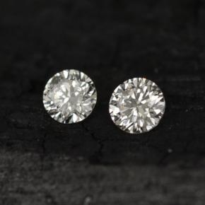 Pedras preciosas de diamante branco natural de  ct, corte redondo, VS-SI