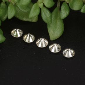 Pedras preciosas de Diamante Luz amarela natural de 0.09 ct, Corte Redondo, VS-SI