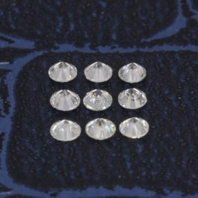 Pedras preciosas de Diamante Branco natural de 0.10 ct, Corte Redondo, VS-SI