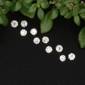 Pedras preciosas de diamante branco natural de  ct, corte redondo, VS-SI