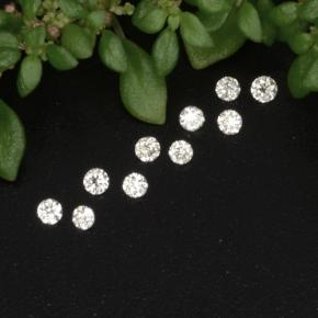 Pedras preciosas de diamante branco natural de  ct, corte redondo, VS-SI