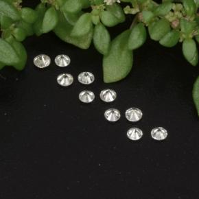 Pedras preciosas de diamante branco natural de  ct, corte redondo, VS-SI