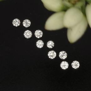 Pedras preciosas de diamante branco natural de  ct, corte redondo, VS-SI