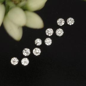 Pedras preciosas de diamante branco natural de  ct, corte redondo, VS-SI