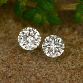 Pedras preciosas de diamante branco natural de 0,06 ct, corte redondo, VS-SI