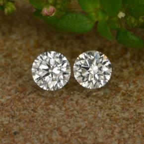Pedras preciosas de diamante branco natural de 0,06 ct, corte redondo, VS-SI