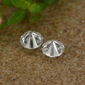 Pedras preciosas de diamante branco natural de 0,06 ct, corte redondo, VS-SI