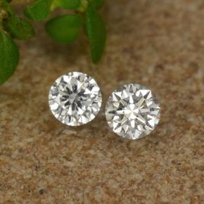 Pedras preciosas de diamante branco natural de 0,06 ct, corte redondo, VS-SI