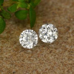 Pedras preciosas de diamante branco natural de 0,06 ct, corte redondo, VS-SI