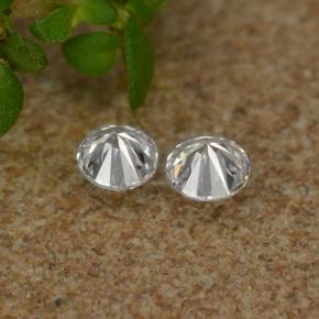 Pedras preciosas de diamante branco natural de 0,06 ct, corte redondo, VS-SI