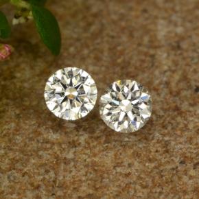 Pedras preciosas de diamante branco natural de 0,06 ct, corte redondo, VS-SI
