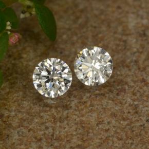 Pedras preciosas de diamante branco natural de 0,06 ct, corte redondo, VS-SI