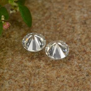 Pedras preciosas de diamante branco natural de 0,06 ct, corte redondo, VS-SI
