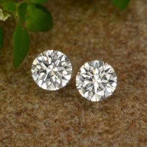 Pedras preciosas de diamante branco natural de 0,06 ct, corte redondo, VS-SI