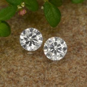 Pedras preciosas de diamante branco natural de 0,06 ct, corte redondo, VS-SI