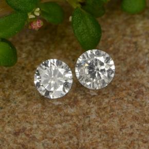 Pedras preciosas de diamante branco natural de 0,06 ct, corte redondo, VS-SI