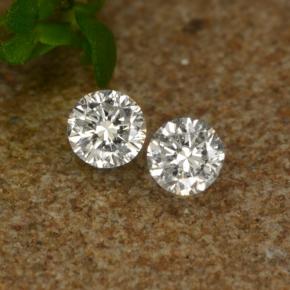 Pedras preciosas de diamante branco natural de 0,06 ct, corte redondo, VS-SI