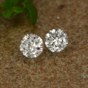 Pedras preciosas de diamante branco natural de 0,06 ct, corte redondo, VS-SI
