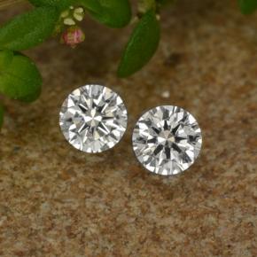 Pedras preciosas de diamante branco natural de 0,06 ct, corte redondo, VS-SI