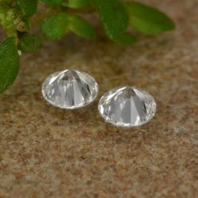 Pedras preciosas de diamante branco natural de 0,06 ct, corte redondo, VS-SI