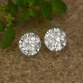 Pedras preciosas de diamante branco natural de 0,06 ct, corte redondo, VS-SI