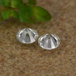 Pedras preciosas de diamante branco natural de 0,06 ct, corte redondo, VS-SI