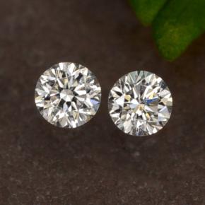 Pedras preciosas de diamante branco natural de 0,07 ct, corte redondo, VS-SI