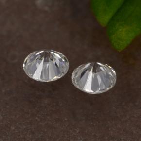 Pedras preciosas de diamante branco natural de 0,07 ct, corte redondo, VS-SI