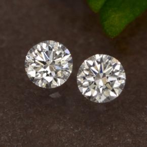 Pedras preciosas de diamante branco natural de 0,07 ct, corte redondo, VS-SI
