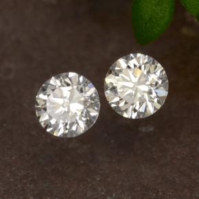 Pedras preciosas de diamante branco natural de 0,06 ct, corte redondo, VS-SI