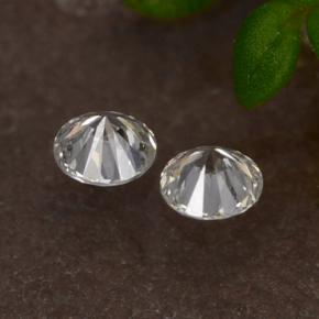 Pedras preciosas de diamante branco natural de 0,06 ct, corte redondo, VS-SI