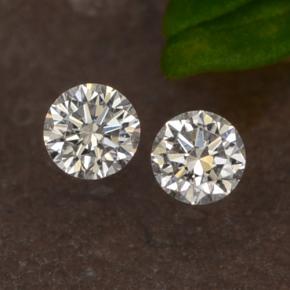 Pedras preciosas de diamante branco natural de 0,07 ct, corte redondo, VS-SI