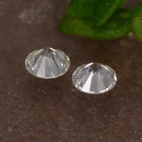 Pedras preciosas de diamante branco natural de 0,06 ct, corte redondo, VS-SI