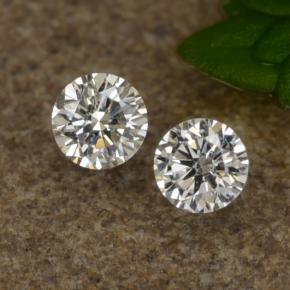 Pedras preciosas de Diamante Branco natural de 0.07 ct, Corte Redondo, VS-SI