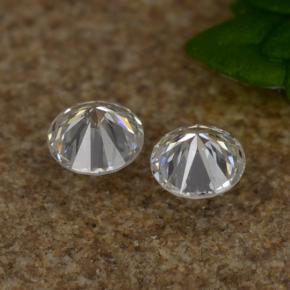 Pedras preciosas de Diamante Branco natural de 0.07 ct, Corte Redondo, VS-SI