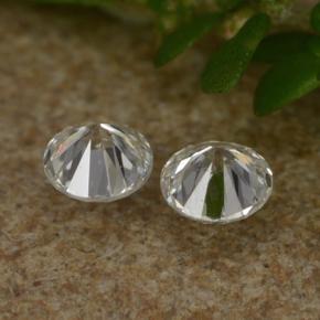 Pedras preciosas de diamante branco natural de 0,07 ct, corte redondo, VS-SI