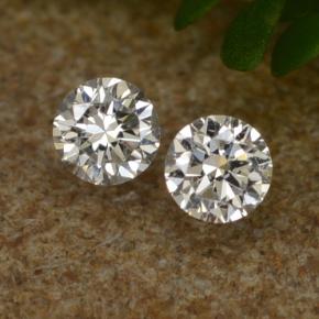 Pedras preciosas de Diamante Branco natural de 0.07 ct, Corte Redondo, VS-SI