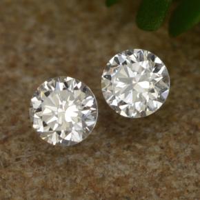 Pedras preciosas de Diamante Branco natural de 0.07 ct, Corte Redondo, VS-SI