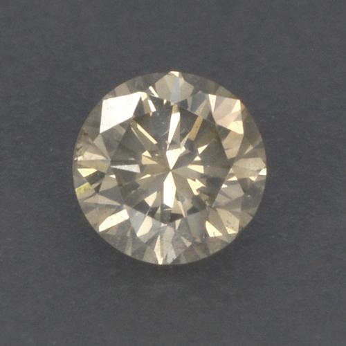 Diamante Castanho médio Natural 0.13ct, Corte Redondo, VS