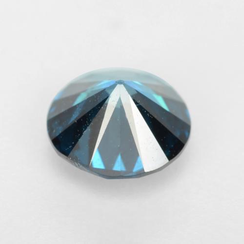 Diamante azul natural 0,42ct, corte redondo, VS-SI