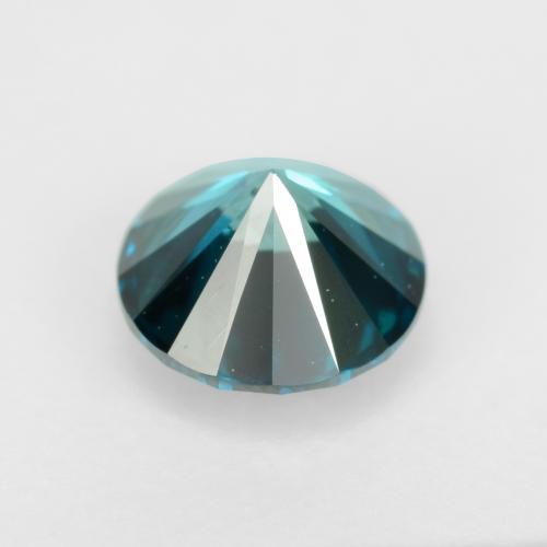 Diamante turquesa natural 0,37ct, corte redondo, VS