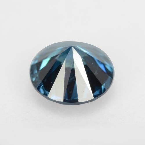 Diamante azul natural 0,35ct, corte redondo, VS-SI