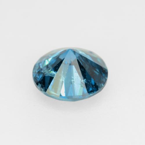 Diamante turquesa natural 0,30ct, corte redondo, SI