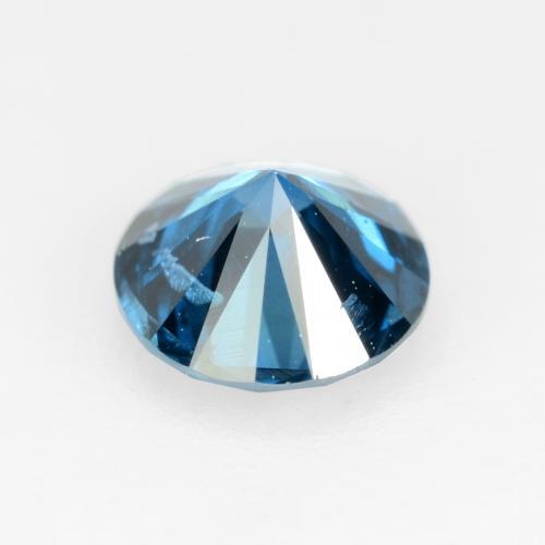 Diamante azul natural 0,32ct, corte redondo, SI