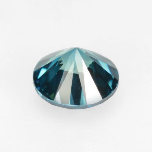 Diamante Azul elétrico Natural 0.37ct, Corte Redondo, VS