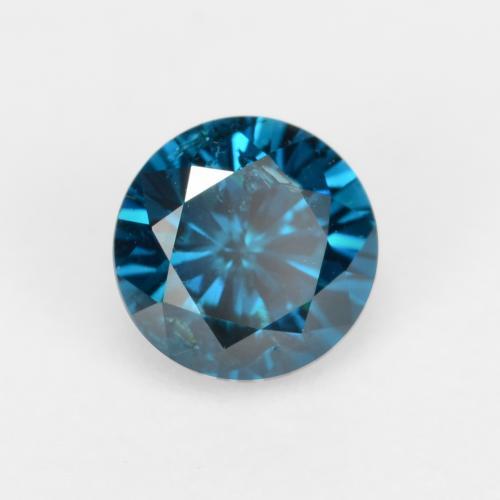 Diamante azul natural 0,28ct, corte redondo, VS-SI