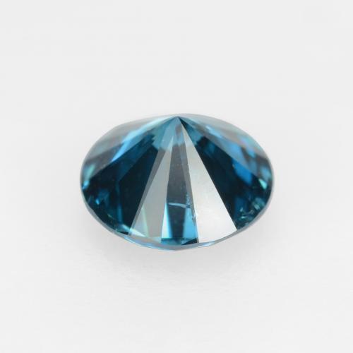 Diamante azul natural 0,28ct, corte redondo, VS-SI