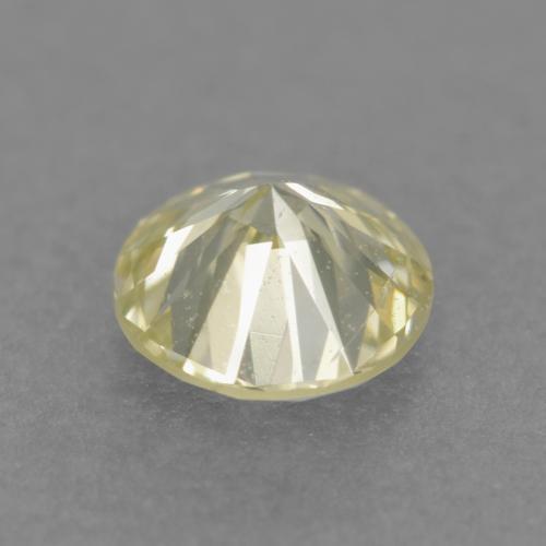 Diamante amarelo natural 0,23ct, corte redondo, VS